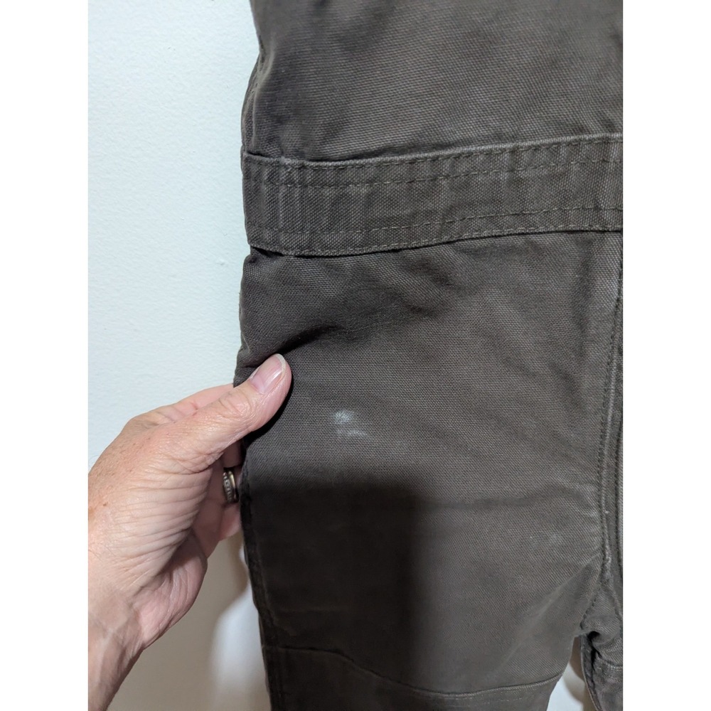 BERNE Fleece Lined Brown Insulated Bib Overall Pants Youth Boy's Size 24M - Picture 2 of 5